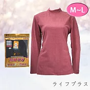 女仿羊絨半高領厚保暖衣-K220-2件 M~L