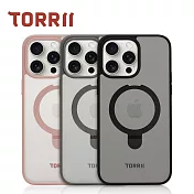 【TORRII】TORERO (MagSafe) iPhone15ProMax-磁吸支架防摔手機殼 沉穩黑