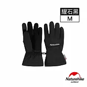 Naturehike 野途防風防水加厚保暖觸控手套 KA026 M 耀石黑