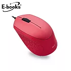 E-books M48 魅惑紅超靜音有線滑鼠