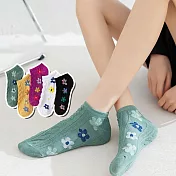 【Wonderland】森系少女日系棉質短襪/踝襪/女襪(5雙) FREE 隨機.含重覆色
