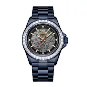 【Richard Rich】RR 海軍上將系列 海軍藍鑽圈縷空錶盤自動機械不鏽鋼腕錶 白珍藏版香氛防水盒手錶套組