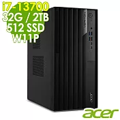 Acer Veriton VM8715G 商用工作站 (i7-13700/32G/2TB+512G SSD/W11P)