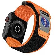Mifa Apple Watch EDC-34太空總署NASA系列戰術尼龍混搭真皮皮革運動錶帶(38/40/41mm) 太陽橘