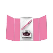 Pelikan 水晶玫瑰 M205 鋼筆墨水禮盒/ EF尖 粉紅色