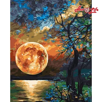 ArtLife藝術生活【DT024】月夜森林_DIY 數字 油畫 彩繪