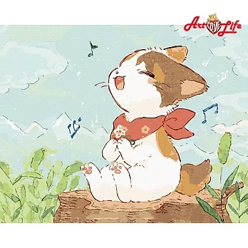 ArtLife藝術生活【DT235】快樂貓_DIY 數字 油畫 彩繪