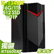Acer Nitro N50-650 (i5-13400F/16G/1TB+512G SSD/RX6600XT_8G/W11P)特仕版