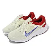 Nike 慢跑鞋 Quest 5 男鞋 米黃 藍 紅 運動鞋 網布 緩震 路跑 DD0204-009