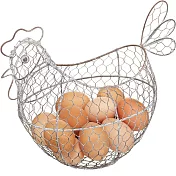 《KitchenCraft》復古造型雞蛋籃(公雞) | 冰箱收納盒 蔬果收納盒 分層分格