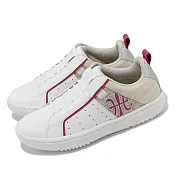 Royal Elastics 休閒鞋 Icon 2.0 女鞋 米白 莓紅 真皮 回彈 無鞋帶 獨家彈力帶 經典 96533001