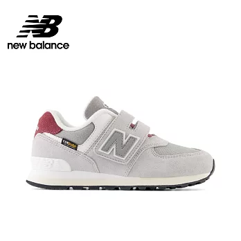 New Balance 574系列 中大童 休閒鞋 -灰-PV574KBR-W 18.5 灰色