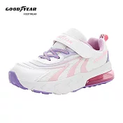 【GOODYEAR 固特異】氣躍速跑 童款半氣墊緩震運動鞋 / GAKR38719 JP21 白