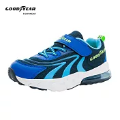 【GOODYEAR 固特異】氣躍速跑 童款半氣墊緩震運動鞋 / GAKR38716 JP21 藍