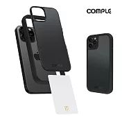 COMPLE iPhone 15 Pro 6.1吋專用 MagSafe感應式卡槽防摔保護殼(多色) 黑