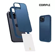 COMPLE iPhone 15 Pro 6.1吋專用 MagSafe感應式卡槽防摔保護殼(多色) 藍