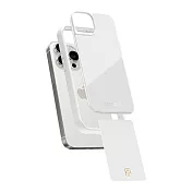 COMPLE iPhone 15 Pro Max 6.7吋專用 MagSafe感應式卡槽防摔保護殼(多色) 白