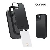 COMPLE iPhone 15 6.1吋專用 MagSafe感應式卡槽防摔保護殼(多色) 黑