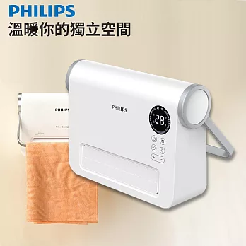 Philips 飛利浦 壁掛暖風機/陶磁電暖器-可遙控(AHR3124FX)