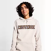 CONVERSE ELEVATED LOGO GRAPHIC HOODIE PALE PUTTY 男連帽上衣-米白-10025629-A02 2XL 白色