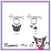 STORY 故事銀飾-Kuromi World 系列-酷洛米造型耳環 針式