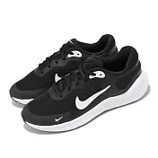 Nike 慢跑鞋 Revolution 7 GS 大童 女鞋 黑 白 輕量 緩衝 耐磨 健走 運動鞋 FB7689-003