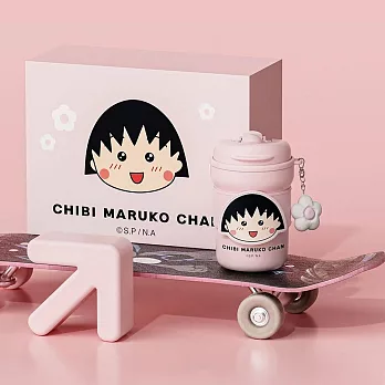 【櫻桃小丸子 Chibi Maruko】櫻桃小丸子保溫杯禮盒 粉紅色