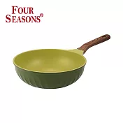 韓國 FourSeason 26cm 四季橄欖綠單柄鍋(IH)