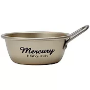 Mercury 日本製 鋁合金把手造型輕量露營碗(L)450ML- 金色(1入)