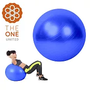 【The One】環保PVC皮拉提斯防爆瑜珈球65cm(附打氣工具)(三色任選) 藍色