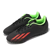 adidas 足球釘鞋 X Speedportal.4 TF 男鞋 黑 紅 人工草皮 碎釘 膠釘 愛迪達 GW8506