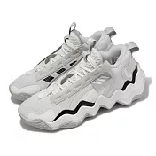 adidas 籃球鞋 Exhibit B 男鞋 灰 白 緩震 波浪底 復古 運動鞋 環保材質 愛迪達 GZ2383