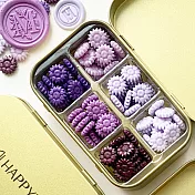 HAPPYMT花朵蠟粒糖果盒- 紫葡萄