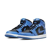 NIKE AIR JORDAN 1 MID 男籃球鞋-藍黑-DQ8426401 US8 藍色