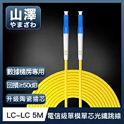 山澤 工程電信級LC-LC單模單芯光纖跳線 5M