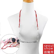 seoul show首爾秀 SPORTS運動可調節太陽眼鏡鍊光學眼鏡防丟鍊  紅色