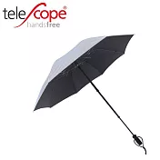 長毛象-德國[EuroSCHIRM] 全世界最強雨傘品牌 TELESCOPE HANDSFREE / 免持健行傘-小 (銀)