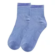 【ONEDER旺達】素色中筒襪 韓系中統襪 台灣製女襪棉襪- 牛仔藍 BA-A4-18