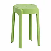 【好氣氛家居】繽紛亮色可疊放造型塑膠椅-六入組(七色可選) 綠色