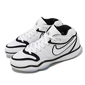 Nike 籃球鞋 Air Zoom G.T. Hustle 2 EP 白 黑 避震 男鞋 DJ9404-102