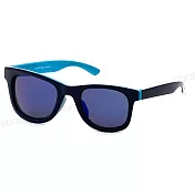 【SUNS】時尚兒童太陽眼鏡 炫彩休閒墨鏡 經典款 1-8歲適用 抗UV400【0015】 藍框藍水銀
