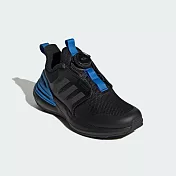 ADIDAS RapidaSport BOA K 防潑水 中大童跑步鞋-黑藍-IF0371 17.5 黑色