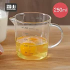 【日本霜山】可微波耐熱玻璃量杯(附刻度)-250ml