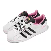 adidas x HELLO KITTY 休閒鞋 Superstar J 大童 女鞋 粉 白 聯名 凱蒂貓 愛迪達 IF3561