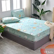 義大利La Belle X Sumikko gurashi《角落泡湯趣》雙人海島針織床包枕套組