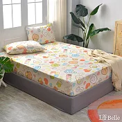 義大利La Belle X Sumikko gurashi《角落織織樂》雙人海島針織床包枕套組