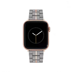 【NINE WEST】Apple watch 時尚拼接蘋果錶帶 38/40/41mm 質感灰