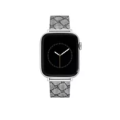 【NINE WEST】Apple watch 經典LOGO不鏽鋼蘋果錶帶 38/40/41mm 質感銀