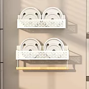 【AOTTO】多功能冰箱磁吸置物收納架(調料架 置物架 收納架 免打孔) 白色