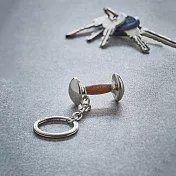 《Philippi》啞鈴鑰匙圈(亮銀) | 吊飾 鎖匙圈